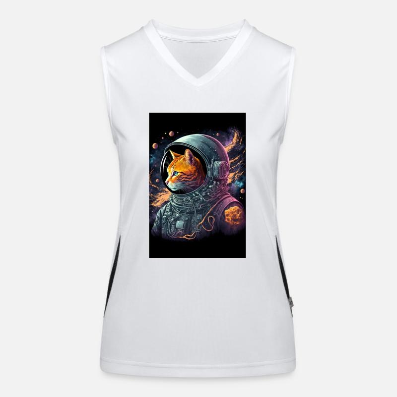 Chat de l’espace Débardeur respirant contrasté Femme