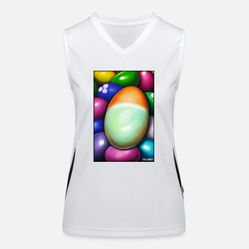 Easter Egg Easter Colorful Eggs Holiday Women's Functional Contrast Tank Top