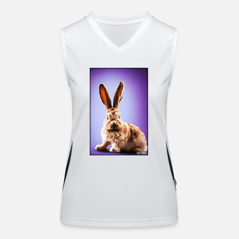 Rabbit Easter Easter Pet Easter Holiday Women's Functional Contrast Tank Top