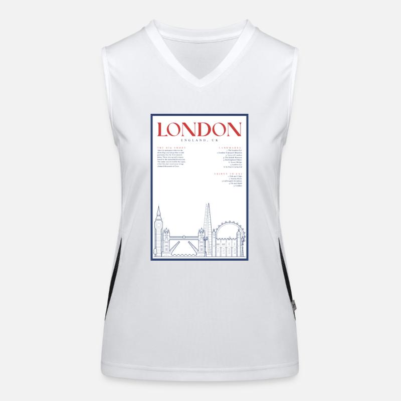 London Funktionelles Kontrast-Tank Top für Frauen