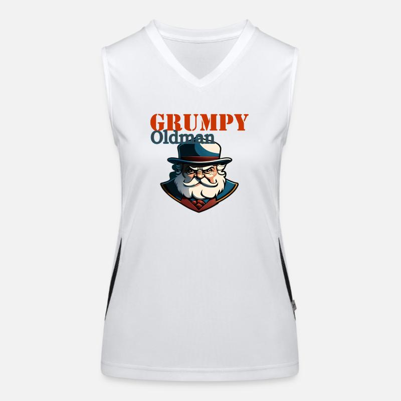 GRUMPY OLD MAN Women's Functional Contrast Tank Top