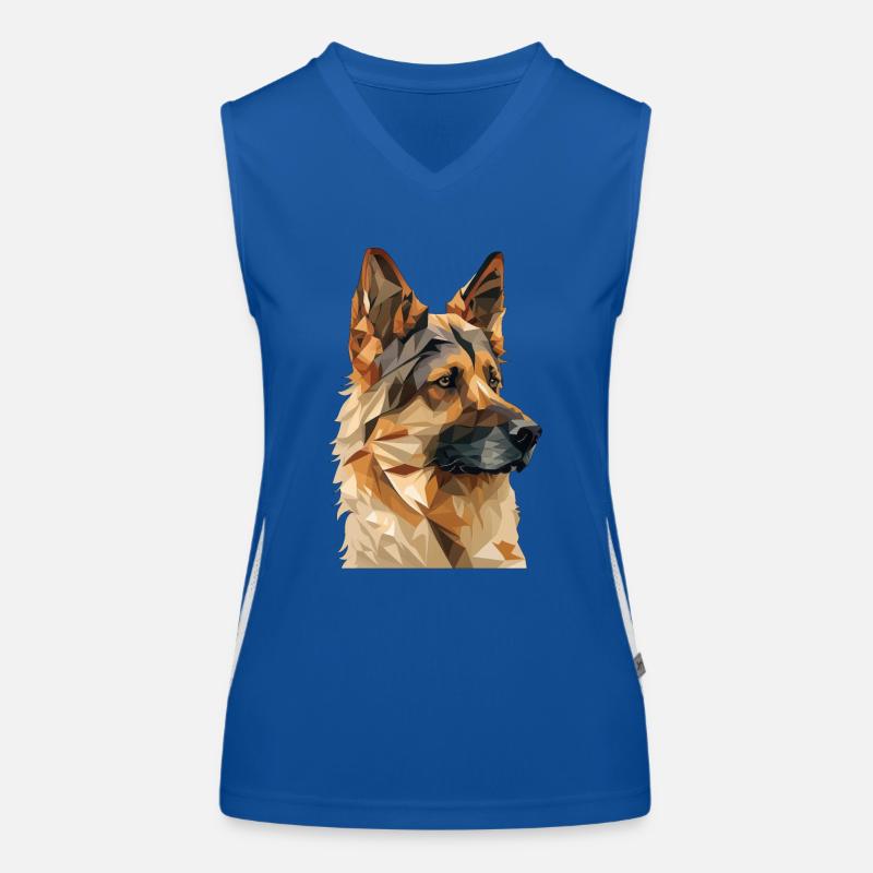 SCHÄFERHUND Funktionelles Kontrast-Tank Top für Frauen