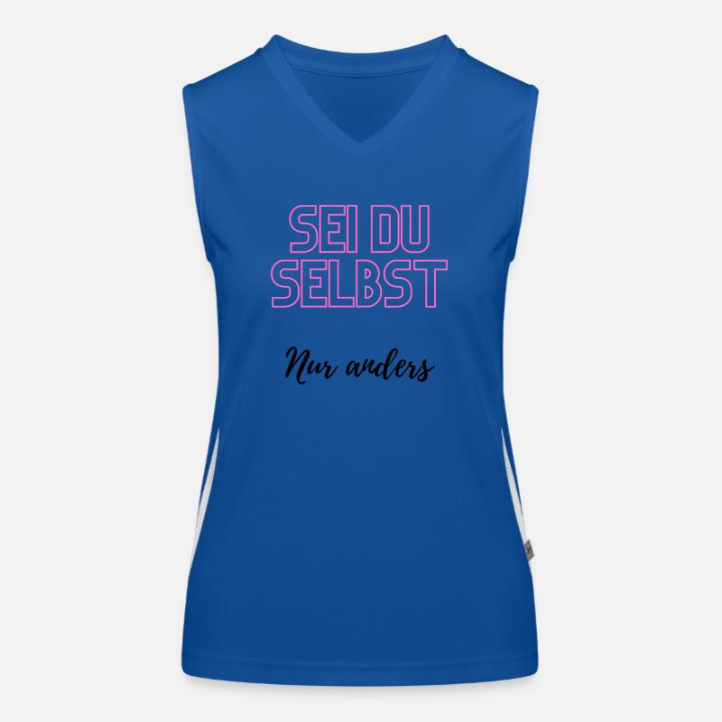 Sei du selbst, nur anders Funktionelles Kontrast-Tank Top für Frauen