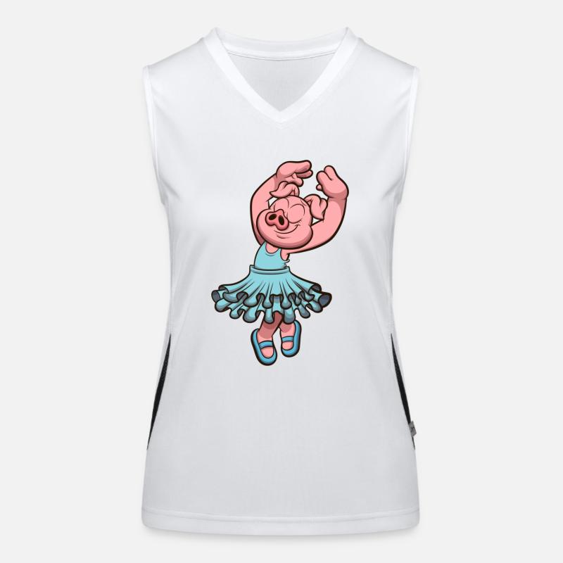 Cochon à Tutu Débardeur respirant contrasté Femme