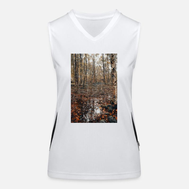Wald Funktionelles Kontrast-Tank Top für Frauen