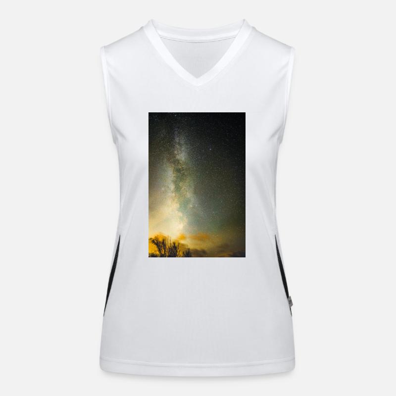 Raum Funktionelles Kontrast-Tank Top für Frauen