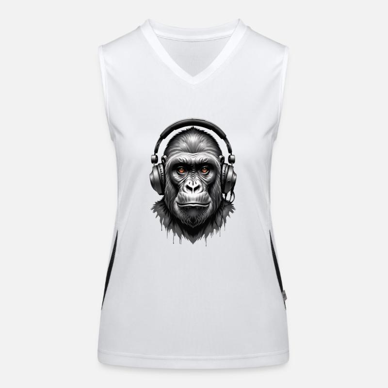 Techno Gorilla Women's Functional Contrast Tank Top