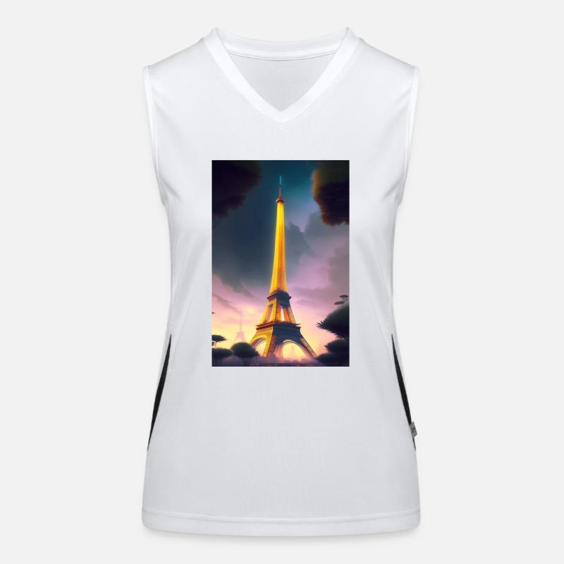 Tour Eiffel Débardeur respirant contrasté Femme