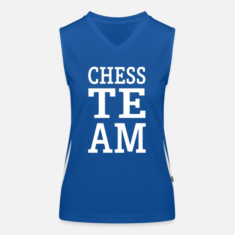 Chess Team Funktionelles Kontrast-Tank Top für Frauen