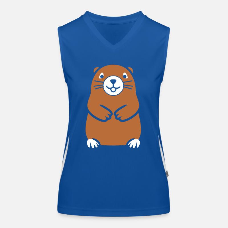 Simple Marmotte Débardeur respirant contrasté Femme