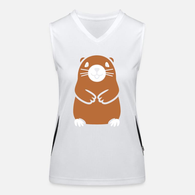 Simple Marmotte Débardeur respirant contrasté Femme
