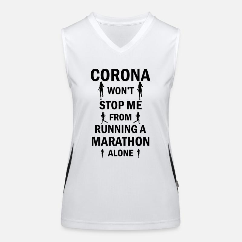 Marathon Course Jogging Débardeur respirant contrasté Femme
