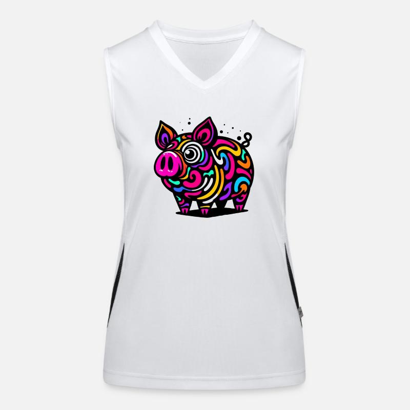 Psychedelic Pig Women's Functional Contrast Tank Top