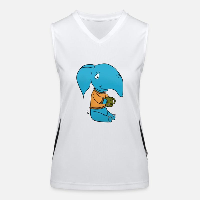 Elefant Tee Funktionelles Kontrast-Tank Top für Frauen