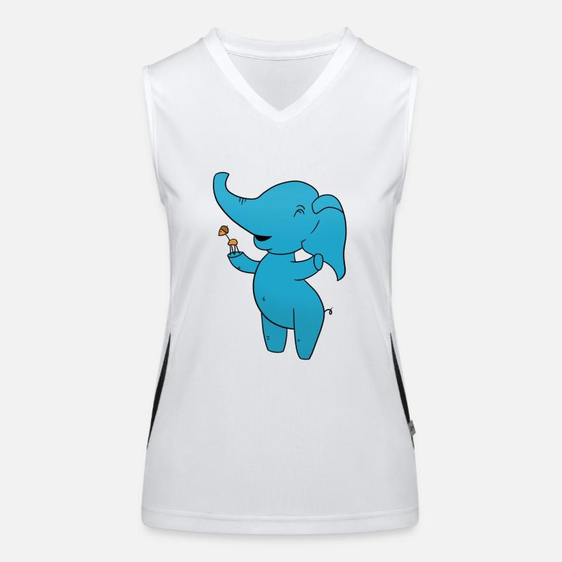 Châtaignier éléphant Débardeur respirant contrasté Femme