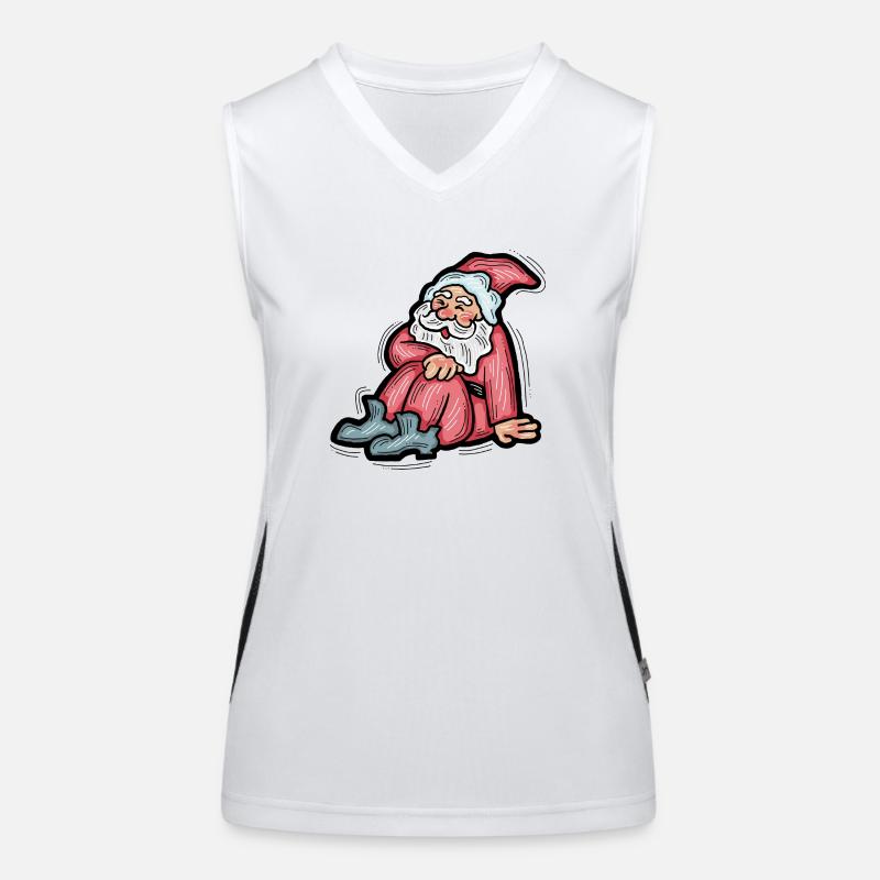 Weihnachtsmann Funktionelles Kontrast-Tank Top für Frauen