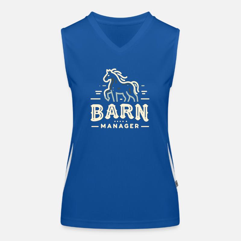 Scheunen-Manager Funktionelles Kontrast-Tank Top für Frauen