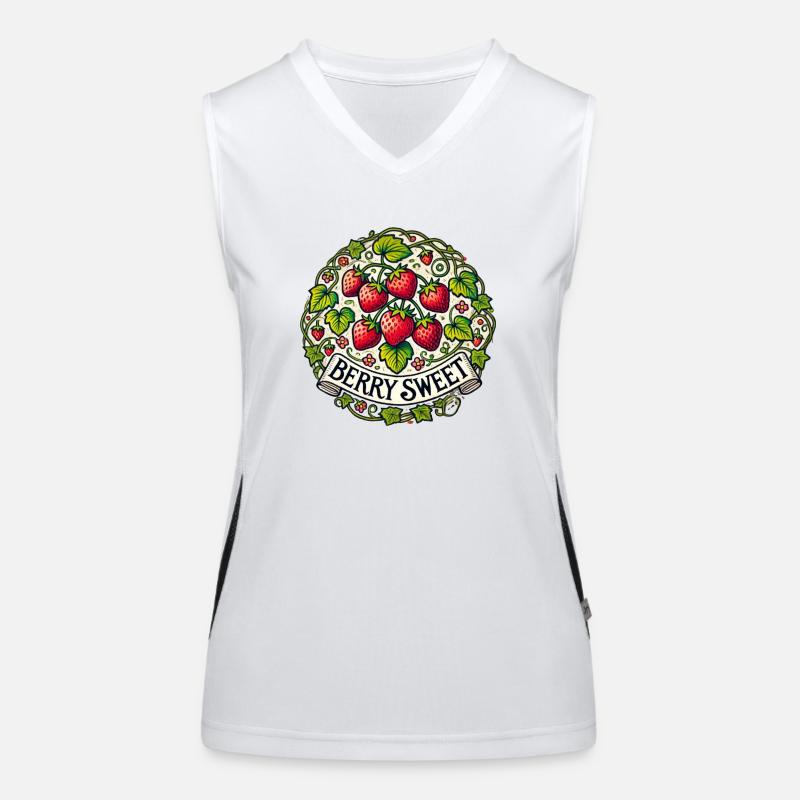 Baies sucrées Débardeur respirant contrasté Femme