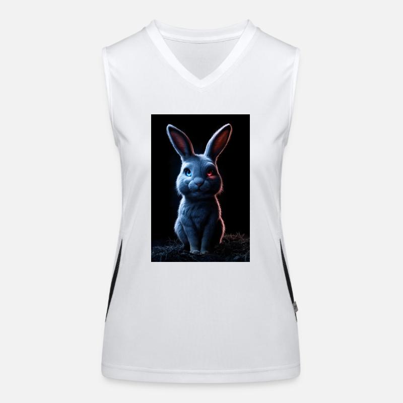 Le Yin et le Yang du Lapin Débardeur respirant contrasté Femme