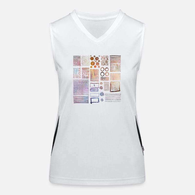 Graphik Funktionelles Kontrast-Tank Top für Frauen