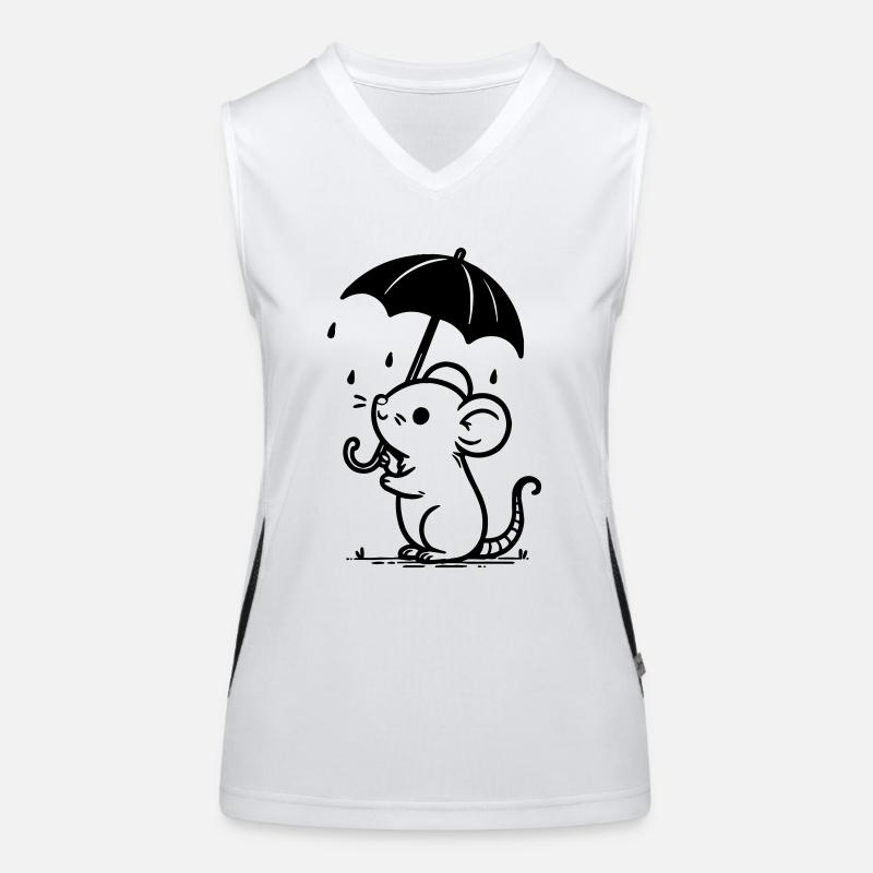 Maus Funktionelles Kontrast-Tank Top für Frauen