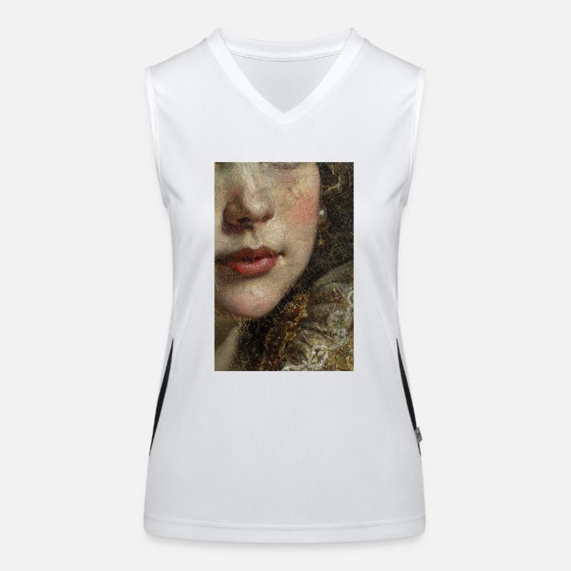 Having red lips or not having red lips Women's Functional Contrast Tank Top