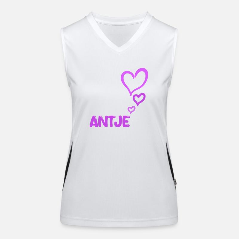 First name Antje Women's Functional Contrast Tank Top