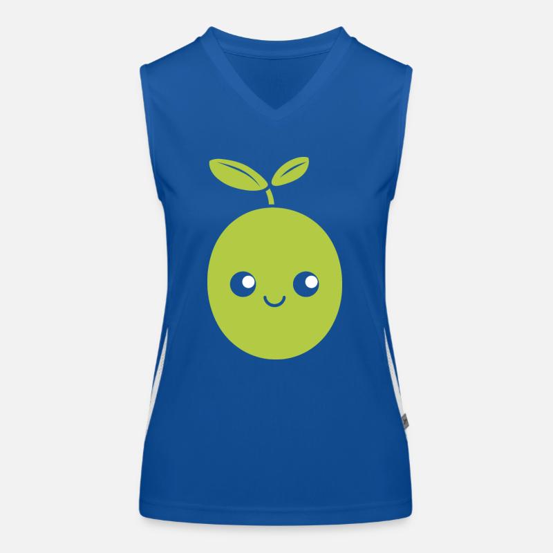 Olive Débardeur respirant contrasté Femme