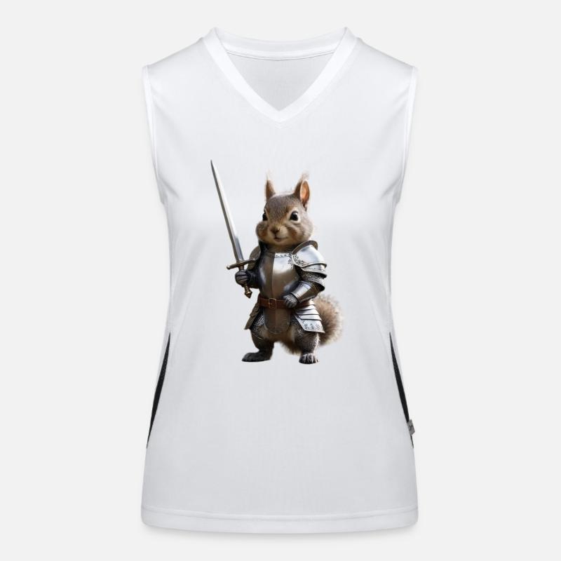Squirrel Knight Sword 1 Women's Functional Contrast Tank Top