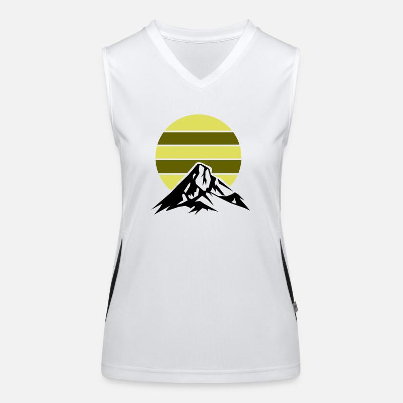 berge gebirge Funktionelles Kontrast-Tank Top für Frauen