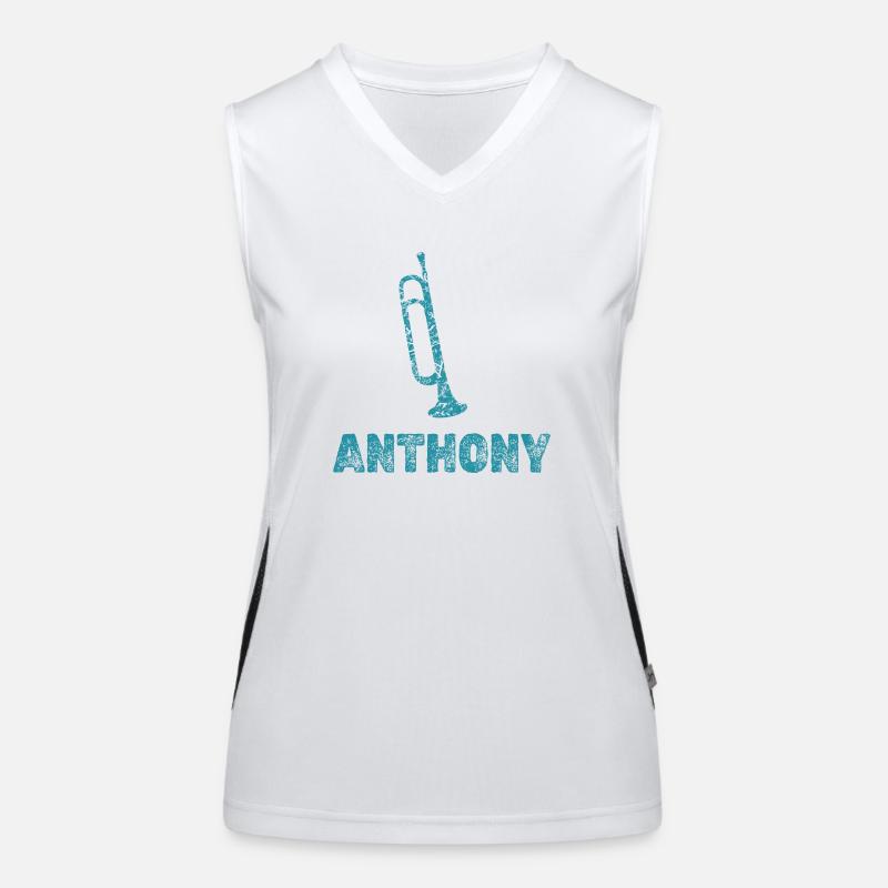 Blasmusik Anthony Funktionelles Kontrast-Tank Top für Frauen
