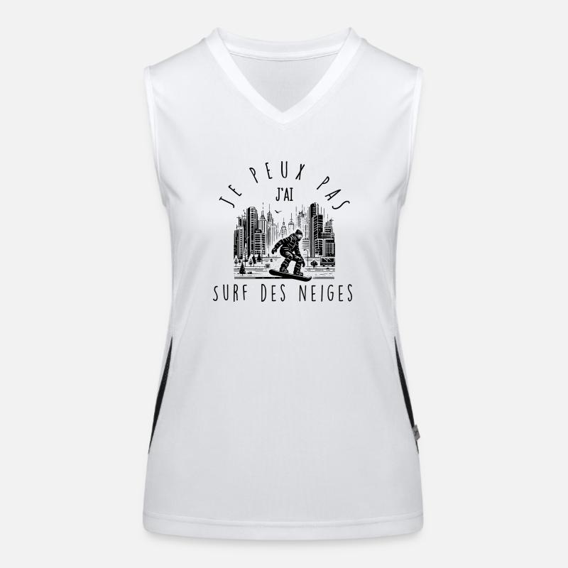 Ich kann nicht, ich habe Snowboard Funktionelles Kontrast-Tank Top für Frauen