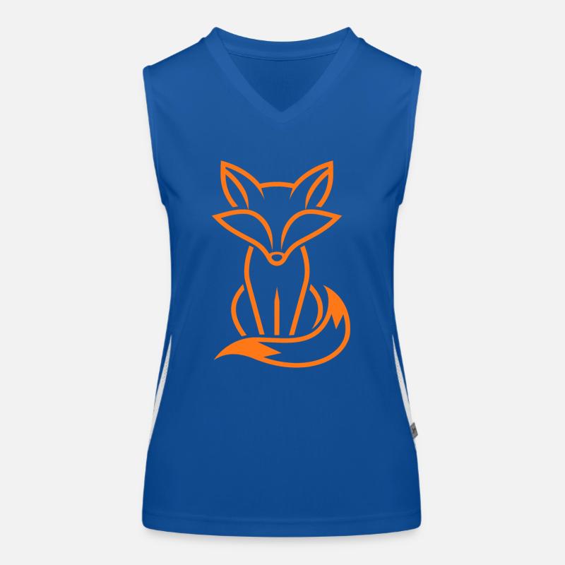 Fuchs Funktionelles Kontrast-Tank Top für Frauen