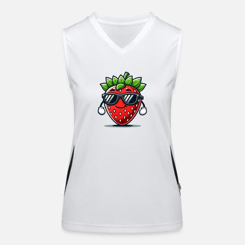 strawberry Women's Functional Contrast Tank Top