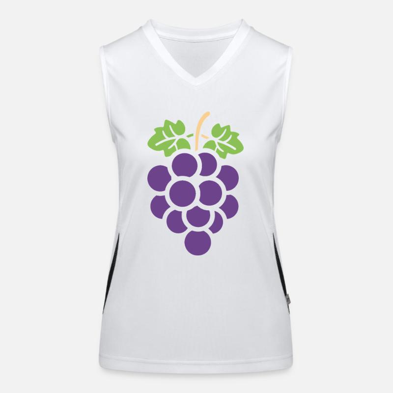 Weintraube Funktionelles Kontrast-Tank Top für Frauen