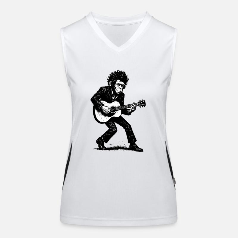 Singer Songwriter | The Monkey Dancer Funktionelles Kontrast-Tank Top für Frauen