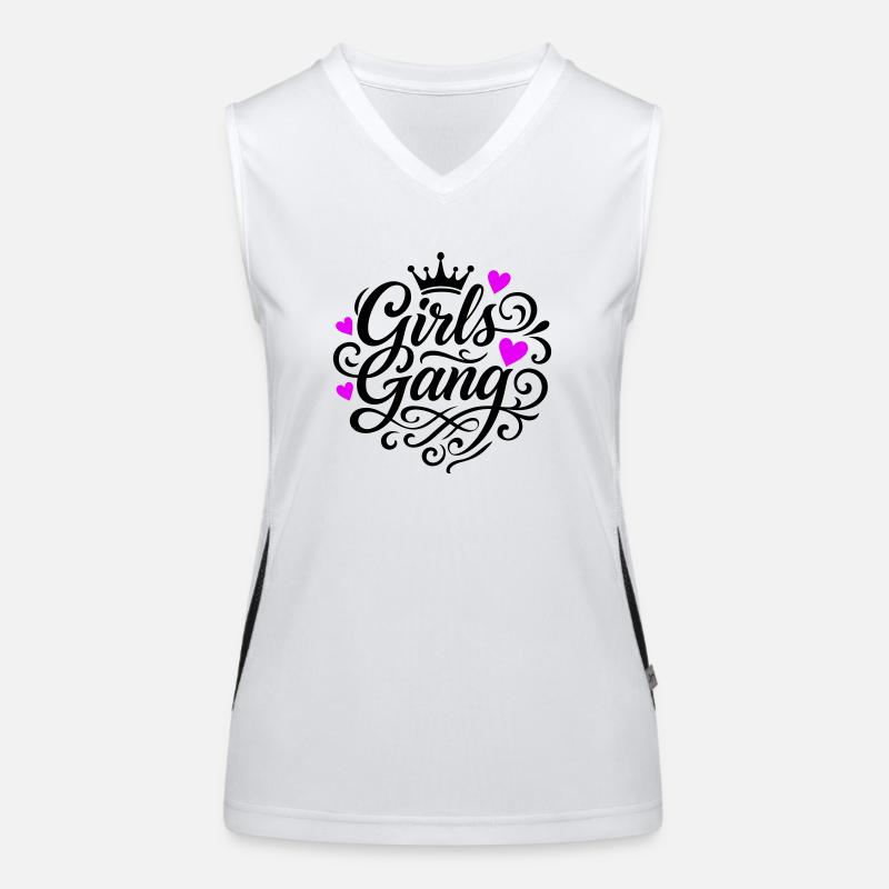 Mädchen Gang Funktionelles Kontrast-Tank Top für Frauen