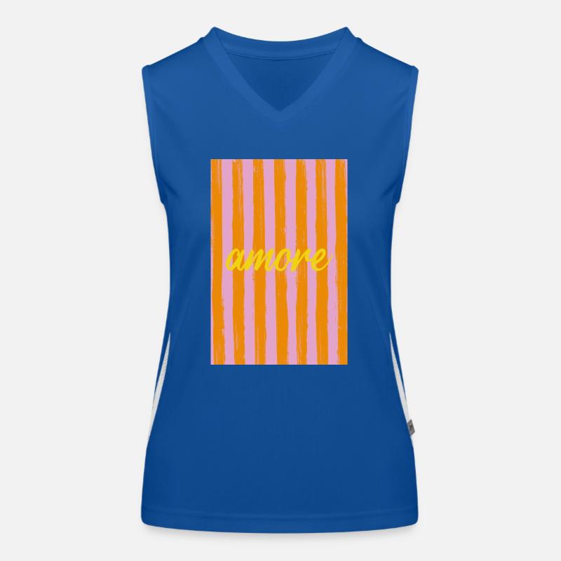 Amore a Strisce Débardeur respirant contrasté Femme