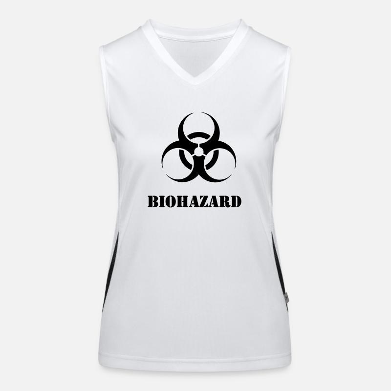 biohazard Funktionelles Kontrast-Tank Top für Frauen
