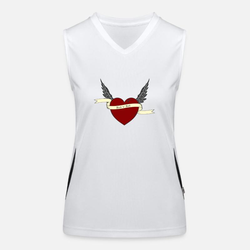 rock and roll Women's Functional Contrast Tank Top