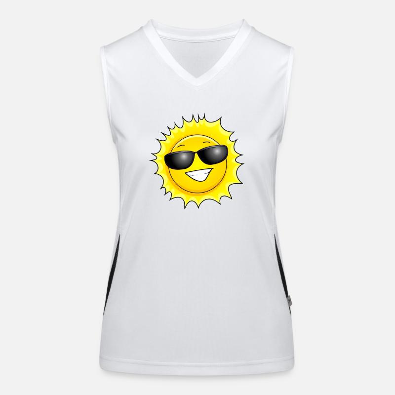 Sonne Funktionelles Kontrast-Tank Top für Frauen