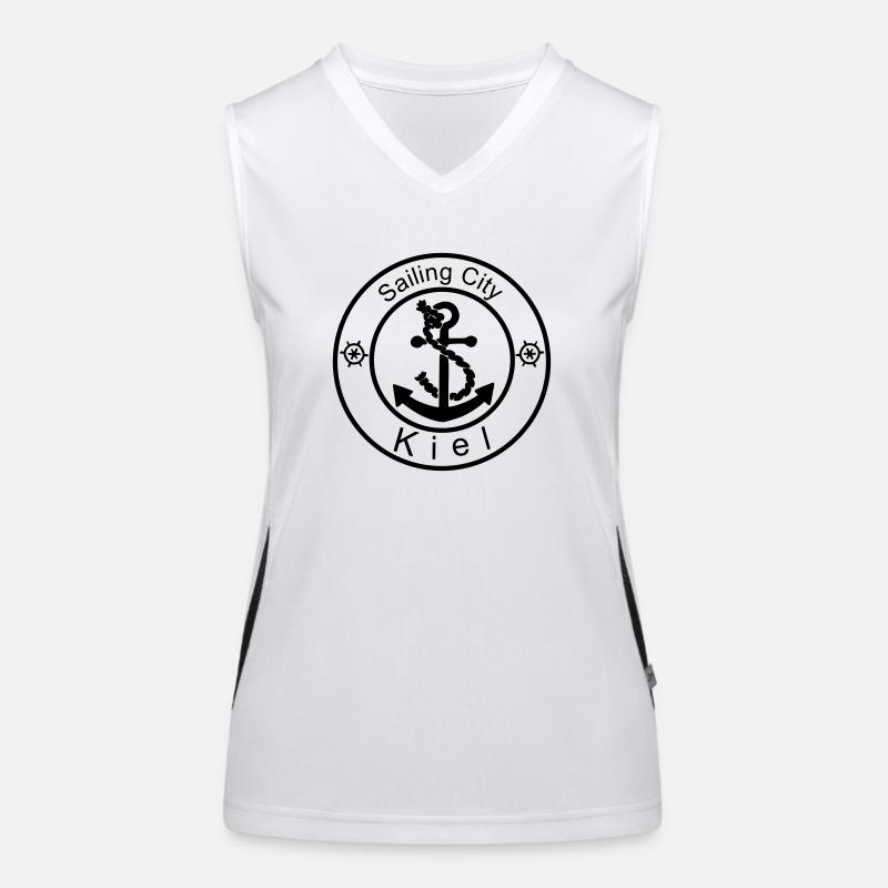 sailingcity kiel Funktionelles Kontrast-Tank Top für Frauen