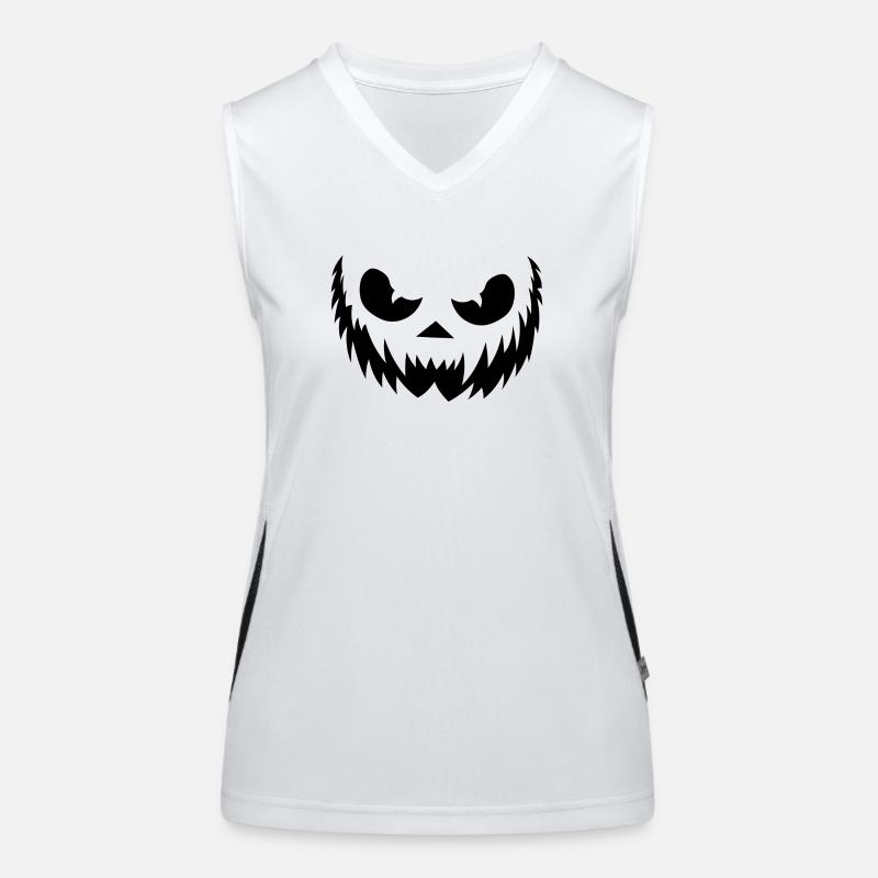 HalloweenV2 - Women's Functional Contrast Tank Top - white/black