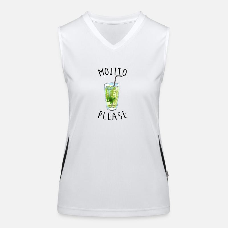 MOJITO PLEASE Débardeur respirant contrasté Femme