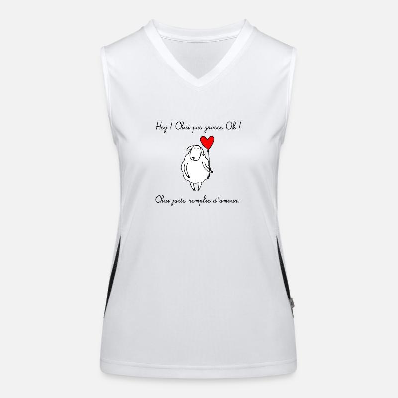 Chui pas grosse ! Débardeur respirant contrasté Femme