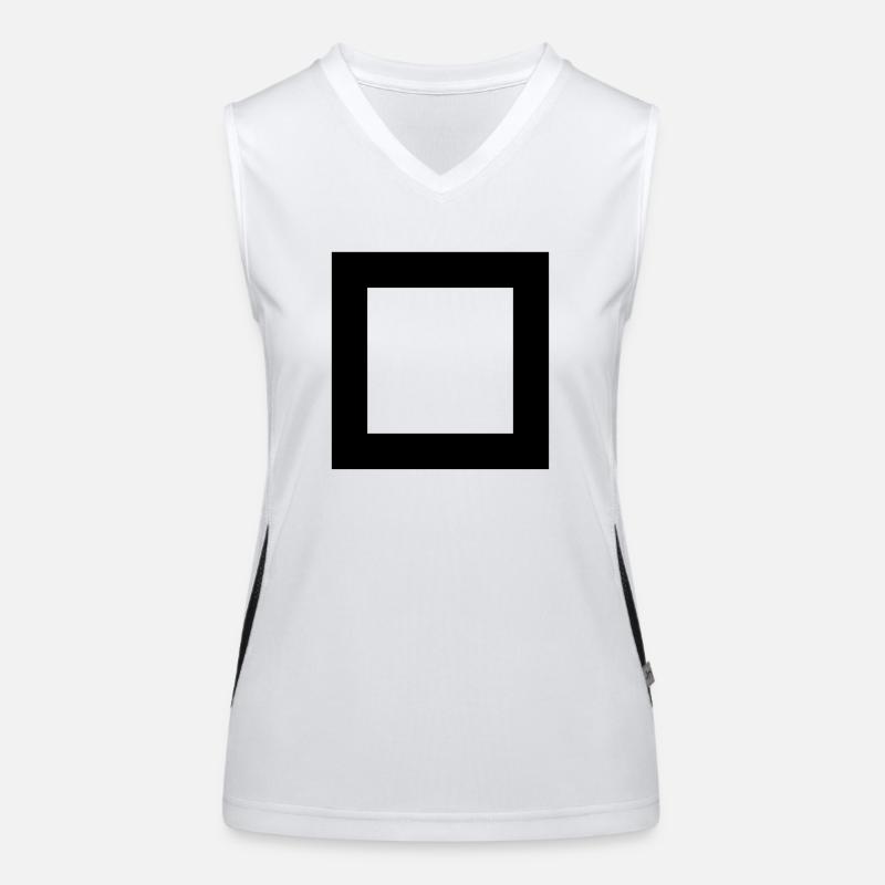 square Funktionelles Kontrast-Tank Top für Frauen