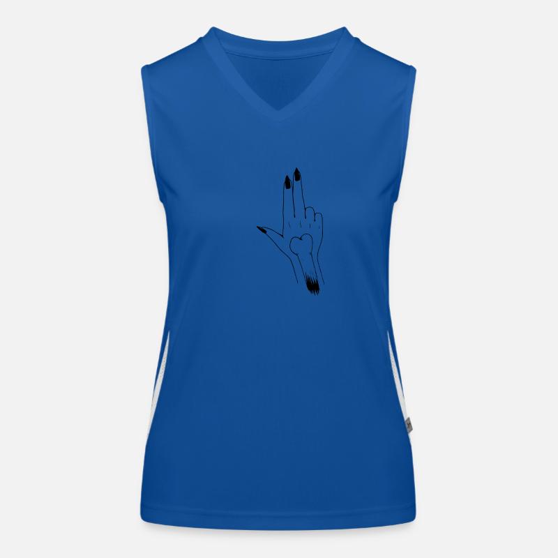 Main old school Débardeur respirant contrasté Femme