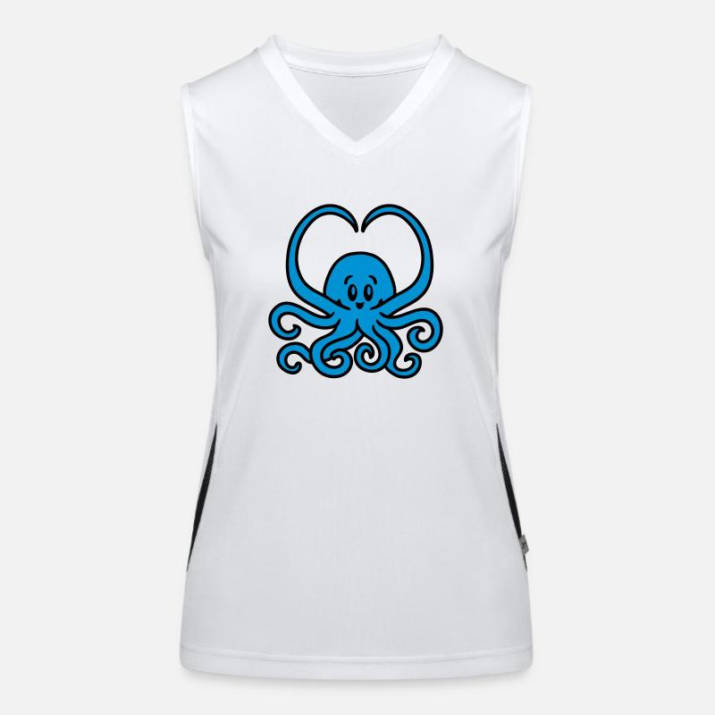 Squid heart Women's Functional Contrast Tank Top
