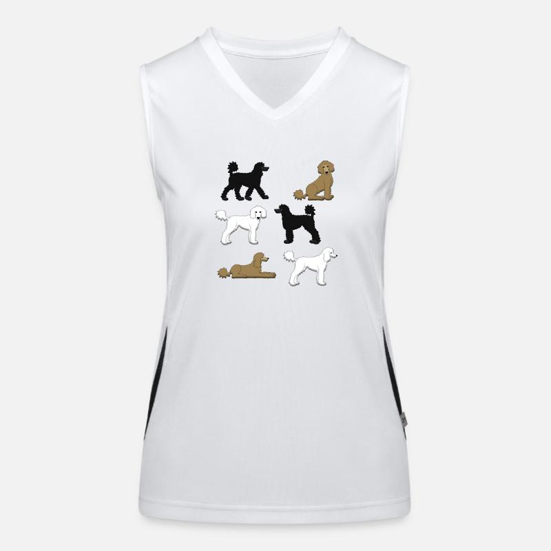 Sélection de caniche Débardeur respirant contrasté Femme