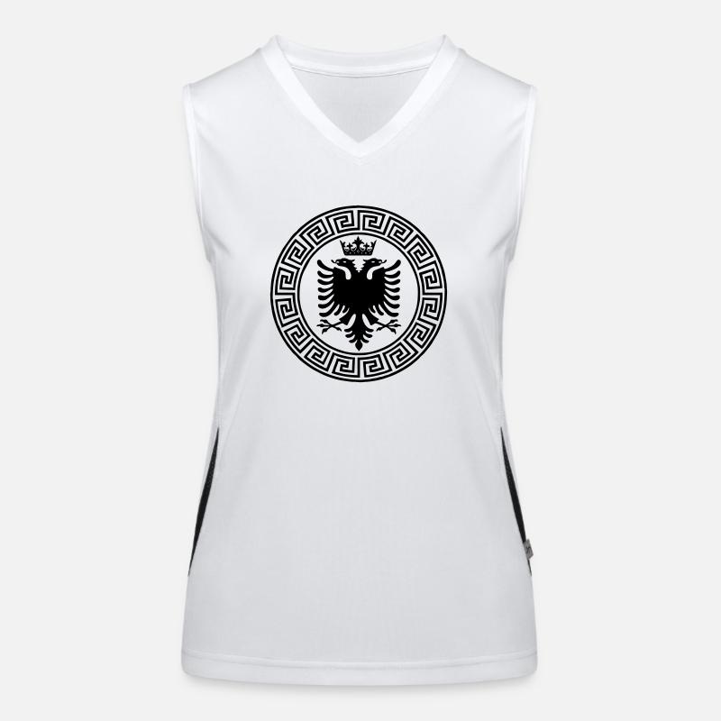 Kosovo Adler Funktionelles Kontrast-Tank Top für Frauen